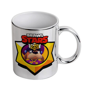 Brawl Stars Ruffs, Κούπα κεραμική, ασημένια καθρέπτης, 330ml