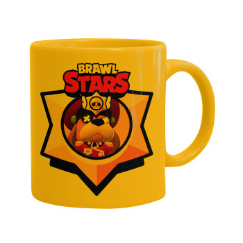 Brawl Stars Ruffs, Κούπα, κεραμική κίτρινη, 330ml