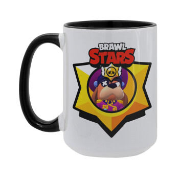 Brawl Stars Ruffs, Κούπα Mega 15oz, κεραμική Μαύρη, 450ml