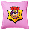 Sofa cushion Pink 50x50cm includes filling