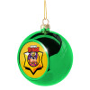 Green Christmas tree ornament ball 8cm