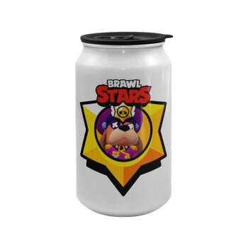 Brawl Stars Ruffs, Κούπα ταξιδιού μεταλλική με καπάκι (tin-can) 500ml