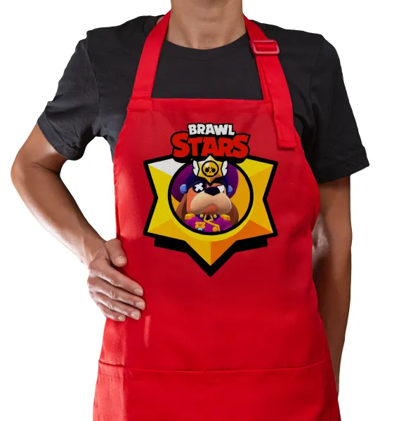 Brawl Stars Ruffs — Κόκκινη Ποδιά μαγειρικής με τσέπες (ΕΝΗΛΙΚΩΝ)