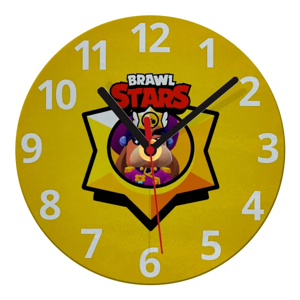 Brawl Stars Ruffs — Glass wall clock (20cm)
