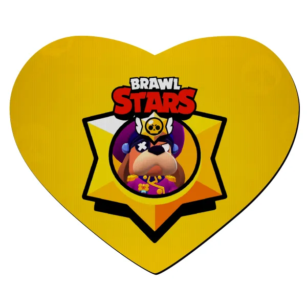 Brawl Stars Ruffs — Mousepad heart 23x20cm