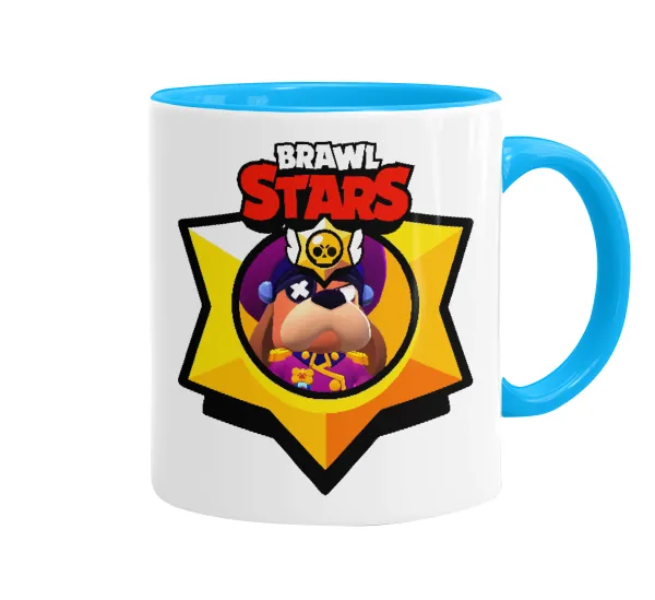 Brawl Stars Ruffs — Κούπα χρωματιστή γαλάζια, κεραμική, 330ml