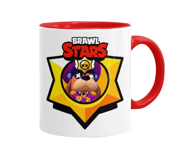 Brawl Stars Ruffs — Mug colored red, ceramic, 330ml