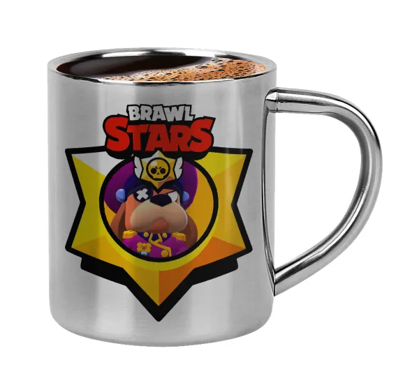 Brawl Stars Ruffs — Κουπάκι μεταλλικό διπλού τοιχώματος για espresso (220ml)