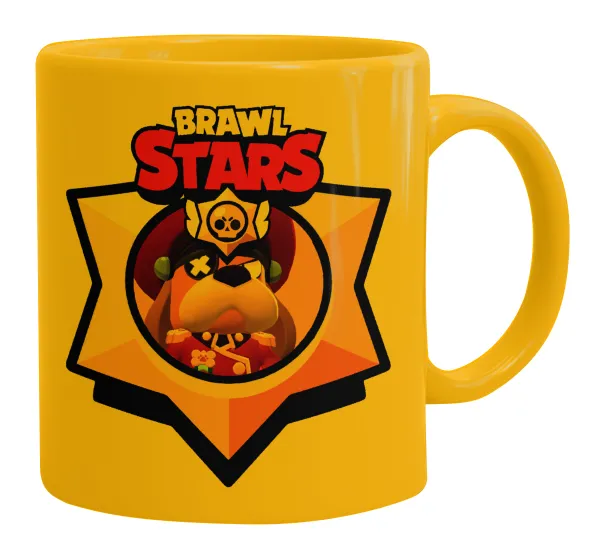 Brawl Stars Ruffs — Ceramic coffee mug yellow, 330ml