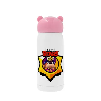 Brawl Stars Ruffs, Pink stainless steel thermal flask, 320ml