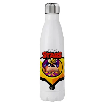 Brawl Stars Ruffs, Μεταλλικό παγούρι θερμός (Stainless steel), διπλού τοιχώματος, 750ml