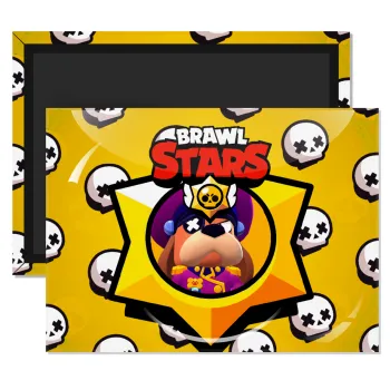 Brawl Stars Ruffs, Ορθογώνιο μαγνητάκι ψυγείου διάστασης 9x6cm