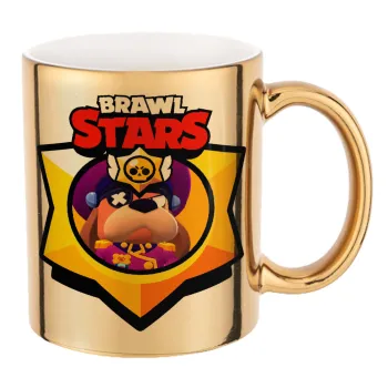Brawl Stars Ruffs, Κούπα κεραμική, χρυσή καθρέπτης, 330ml
