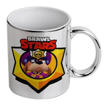 Brawl Stars Ruffs, Mug ceramic, silver mirror, 330ml