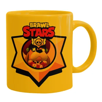Brawl Stars Ruffs, Κούπα, κεραμική κίτρινη, 330ml