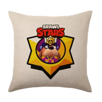 Brawl Stars Ruffs, Μαξιλάρι καναπέ ΛΙΝΟ 40x40cm περιέχεται το  γέμισμα