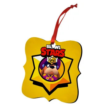 Brawl Stars Ruffs, Στολίδι Χριστουγεννιάτικο στολίδι polygon ξύλινο 7.5cm