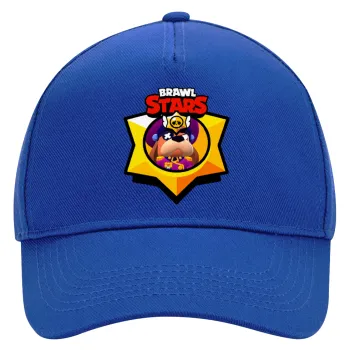 Brawl Stars Ruffs, Καπέλο Ενηλίκων Ultimate ΜΠΛΕ, (100% ΒΑΜΒΑΚΕΡΟ DRILL, ΕΝΗΛΙΚΩΝ, UNISEX, ONE SIZE)