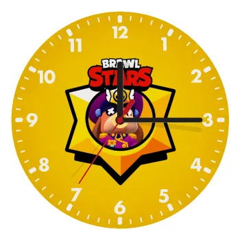 Brawl Stars Ruffs, Ρολόι τοίχου ξύλινο (20cm)