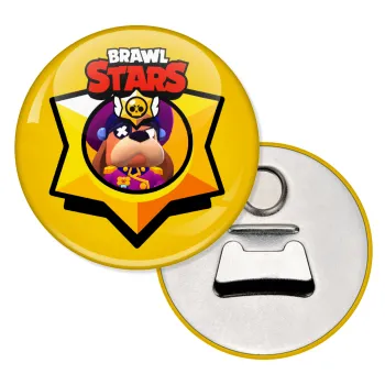 Brawl Stars Ruffs, Μαγνητάκι και ανοιχτήρι μπύρας στρογγυλό διάστασης 5,9cm