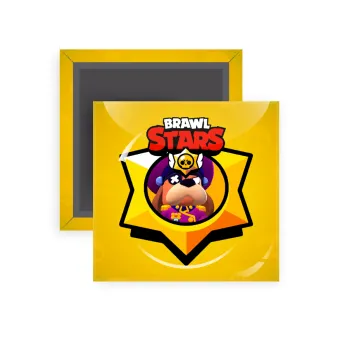 Brawl Stars Ruffs, Μαγνητάκι ψυγείου τετράγωνο διάστασης 5x5cm