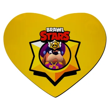 Brawl Stars Ruffs, Mousepad καρδιά 23x20cm