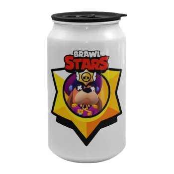 Brawl Stars Ruffs, Κούπα ταξιδιού μεταλλική με καπάκι (tin-can) 500ml