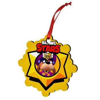 Brawl Stars Ruffs, Στολίδι Χριστουγεννιάτικο στολίδι snowflake ξύλινο 7.5cm