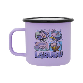 Labubu, Κούπα Μεταλλική εμαγιέ ΜΑΤ Light Pastel Purple 360ml
