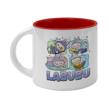 Labubu, Κούπα κεραμική 400ml Λευκή/Κόκκινη