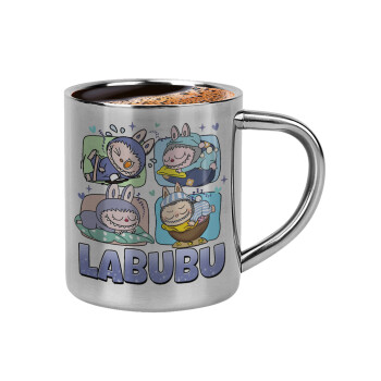 Labubu, Double-wall metal cup for espresso (220ml)