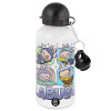 Metal water bottle, White, aluminum 500ml