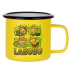 Metallic enamel MATT Yellow cup 360ml