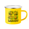 Yellow Enamel Metallic Cup 360ml