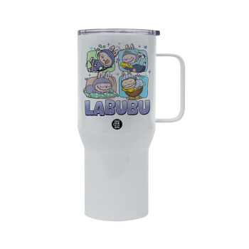 Labubu, Tumbler με καπάκι, διπλού τοιχώματος (θερμό) 750L