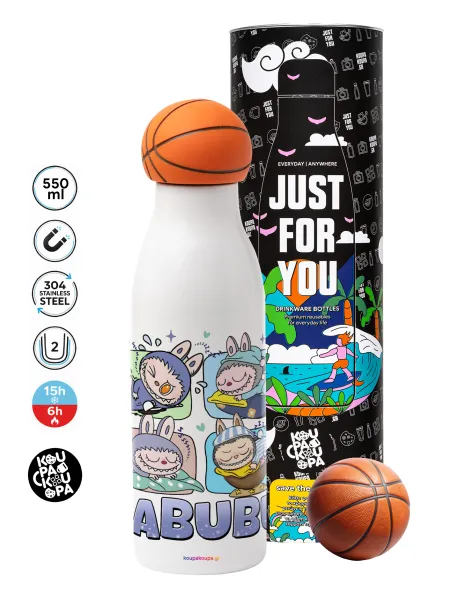 Labubu — Bascetball Metal mug thermos, double wall, 550ml