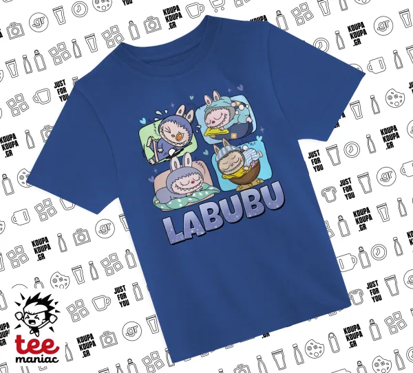 Labubu — ΜΠΛΕ Παιδικό T-Shirt από 100% βαμβάκι, για κάθε μέρα. Vegan & OEKO-TEX πιστοποιημένο.