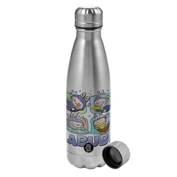 Labubu, Metallic water bottle, stainless steel, 750ml