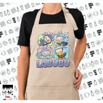 Labubu, Ποδιά μακριά Σεφ ολόσωμη με τσέπες SAND (ΕΝΗΛΙΚΩΝ)