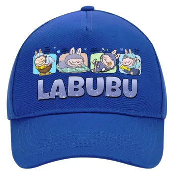 Labubu, Καπέλο Ενηλίκων Ultimate ΜΠΛΕ, (100% ΒΑΜΒΑΚΕΡΟ DRILL, ΕΝΗΛΙΚΩΝ, UNISEX, ONE SIZE)