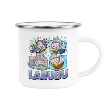 Labubu, Κούπα Μεταλλική εμαγιέ λευκη 360ml