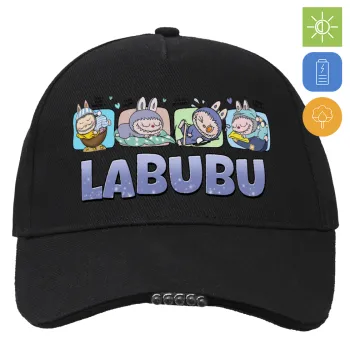 Labubu, Καπέλο Εργασίας & Δραστηριοτήτων με LED Φως - Ιδανικό για Νύχτα & Χαμηλό Φωτισμό (100% ΒΑΜΒΑΚΕΡΟ, ΕΝΗΛΙΚΩΝ, UNISEX)