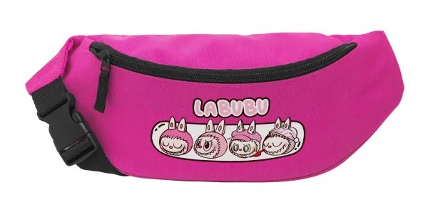 Labubu pink — Unisex waist bag (banana) in PINK color with 2 pockets