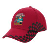 Adult Cap RACING Ultimate Red/Black, (100% COTTON DRILL, ADULT, UNISEX, ONE SIZE ADULT)