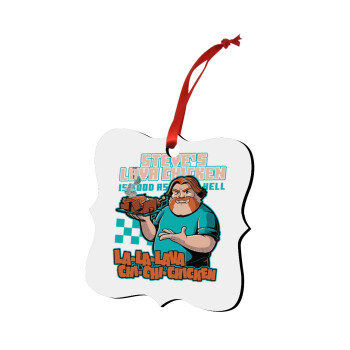 Steves Lava Chicken, Στολίδι Χριστουγεννιάτικο στολίδι polygon ξύλινο 7.5cm