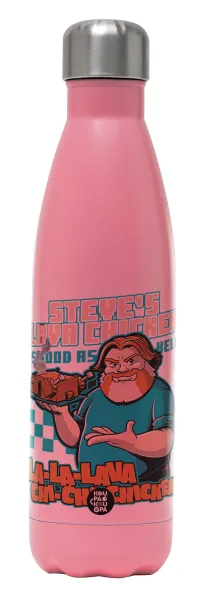 Steves Lava Chicken — Metal mug thermos Pink Mat (Stainless steel), double wall, 500ml