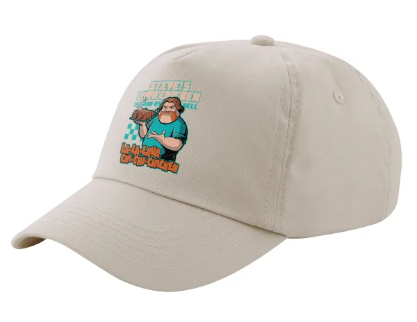 Steves Lava Chicken — SAND Adult Cap Cotton (UNISEX, ONE SIZE)