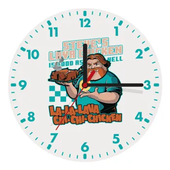 Steves Lava Chicken, Ρολόι τοίχου ξύλινο (20cm)