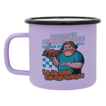 Steves Lava Chicken, Κούπα Μεταλλική εμαγιέ ΜΑΤ Light Pastel Purple 360ml
