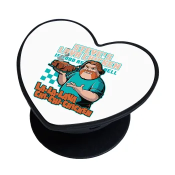 Steves Lava Chicken, Phone Holders Stand  καρδιά Μαύρο Βάση Στήριξης Κινητού στο Χέρι